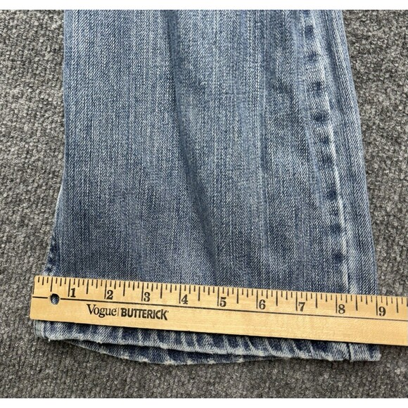 Levi's 569 Jeans Mens 34x34 (33x31) Blue Loose Straight Medium Wash Faded Grunge - Picture 9 of 9